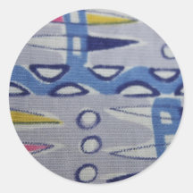 Vintage Fabric Graphic Design Sticker