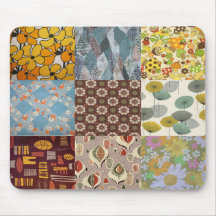 vintage fabric mousepad