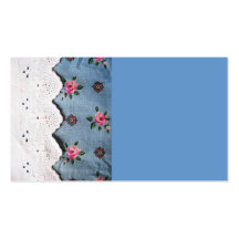 vintage fabrics business cards