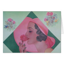 Vintage Fashion 1932 Card