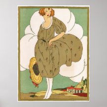 Vintage Fashion Advertising Poster or Print
