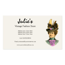 Vintage Fashions Business Cards
