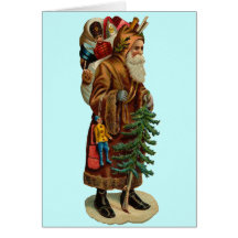 Vintage Father Christmas Greeting Cards