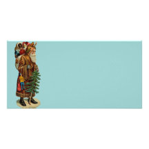 Vintage Father Christmas Picture Card