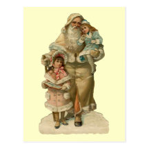 Vintage Father Christmas Postcard