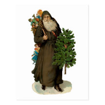 Vintage Father Christmas Postcard