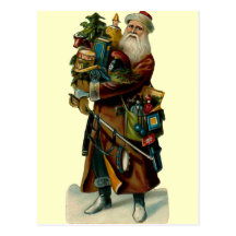 Vintage Father Christmas Postcard