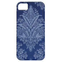 Vintage Floral in Shades of Blue iPhone 5 Covers