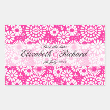 Vintage floral pink Sticker