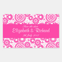 Vintage floral pink Sticker
