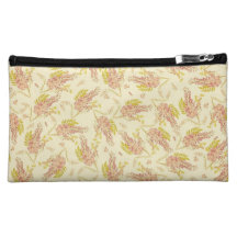 Vintage Floral Wallpaper Cosmetics Bags