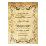 Vintage Floral Wedding Invitation