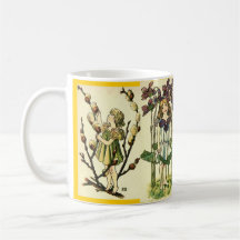 Vintage Flower Girl Mug #4