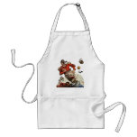 Vintage Football Player Running with the Ball Aprons