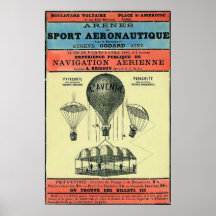 Vintage French Aeronautic Exhibition. Print