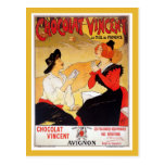 Vintage French chocolate advertising Postcard