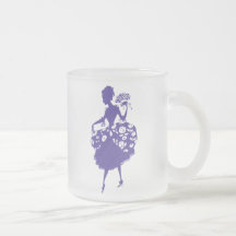 Vintage Frilly Lady Mugs
