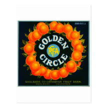 Vintage Fruit Crate Label Postcard