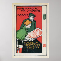 Vintage German poster printers advertisement