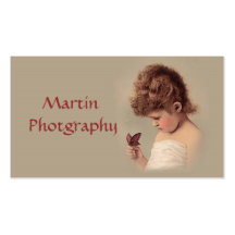 Vintage Girl Business Card Template
