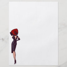 Vintage Gorgeous Glamour Girl Retro Pinup Personalized Flyer
