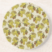 Vintage Grapes Drink Coaster