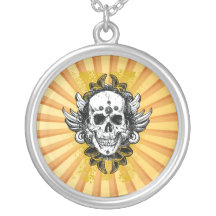 Vintage Grunge Skull Necklace