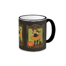Vintage Halloween Girl Coffee Mugs