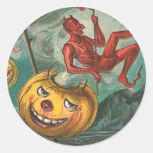 Vintage Halloween Stickers - Trick or Treat