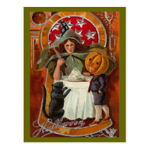 Vintage Halloween Witch Post Cards