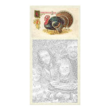 Vintage Happy Thanksgiving Photocard Customized Photo Card