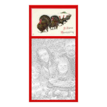 Vintage Happy Thanksgiving Photocard Customized Photo Card
