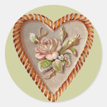 Vintage Heart Stickers