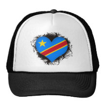 Vintage I Love Democratic Republic of Congo Trucker Hat