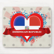 Vintage I Love Dominican Republic Mouse Mat