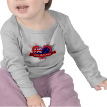 Vintage I Love New Zealand Tee Shirts