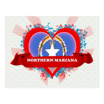 Vintage I Love Northern Mariana Post Card