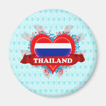 Vintage I Love Thailand Magnet