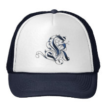 Vintage Initial K Mesh Hat