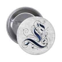 Vintage Initial L Button
