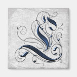 Vintage Initial L Magnet