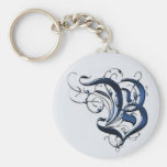 Vintage Initials B Key Chains