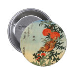 Vintage Japamese Bird & Chrisantemen Buttons