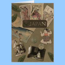 Vintage Japan Greeting Card cards