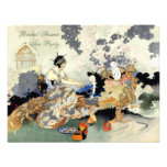 Vintage Japanese Garden Tea Party Bridal Shower Custom Invitations