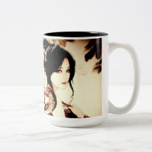 Vintage Japanese Girl Coffee Mugs