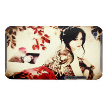 Vintage Japanese Girl iPod Case-Mate Cases