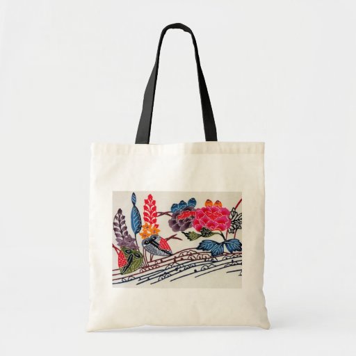 Vintage Japanese KIMONO Floral Pattern Bags