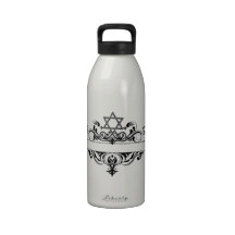 Vintage Jewish Header Water Bottle