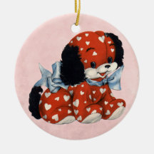 Vintage Kids Valentine Ornament